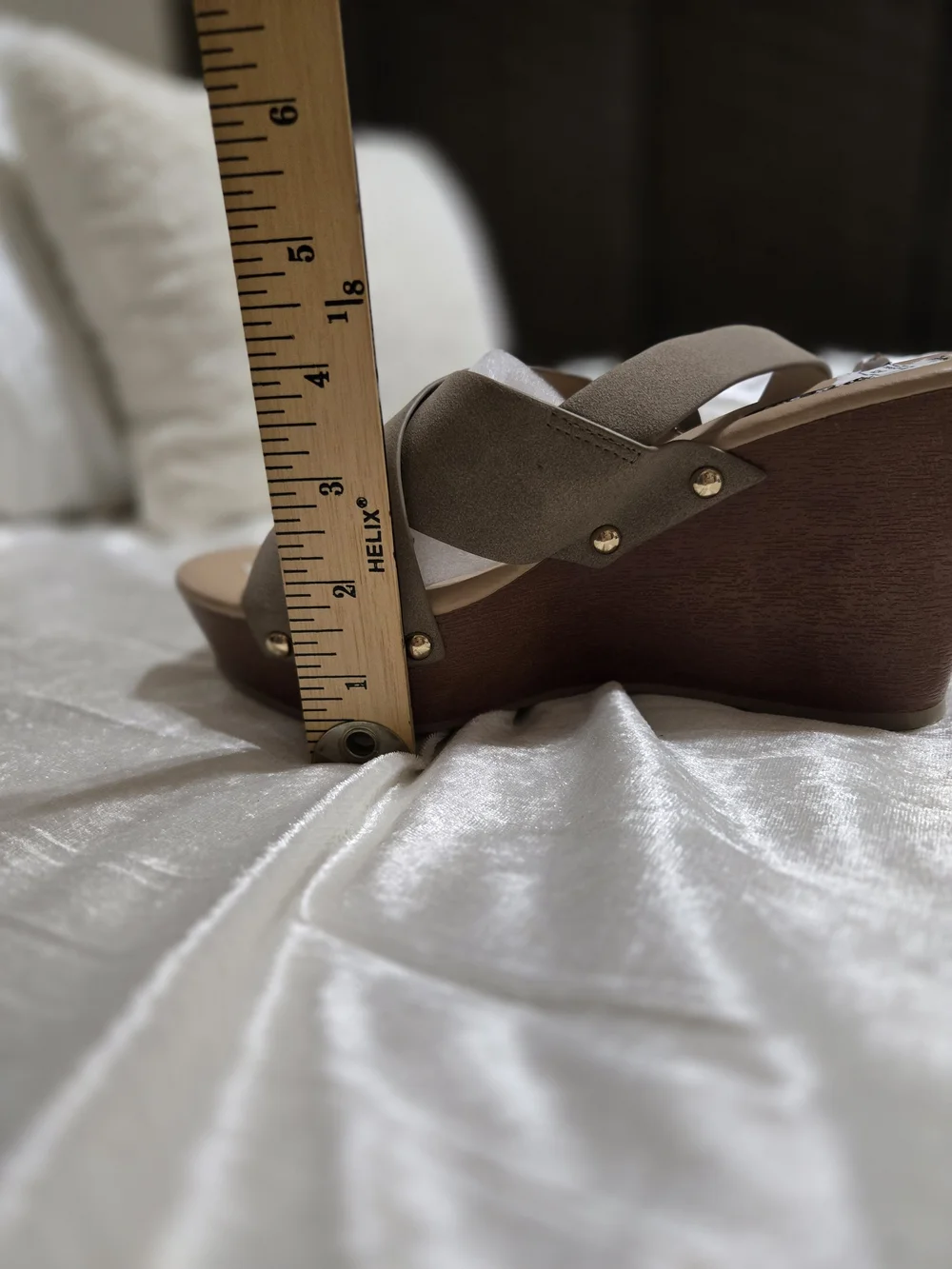Wedge Slide Sandals in Taupe By Parker & Sky Size 8 NWOB!